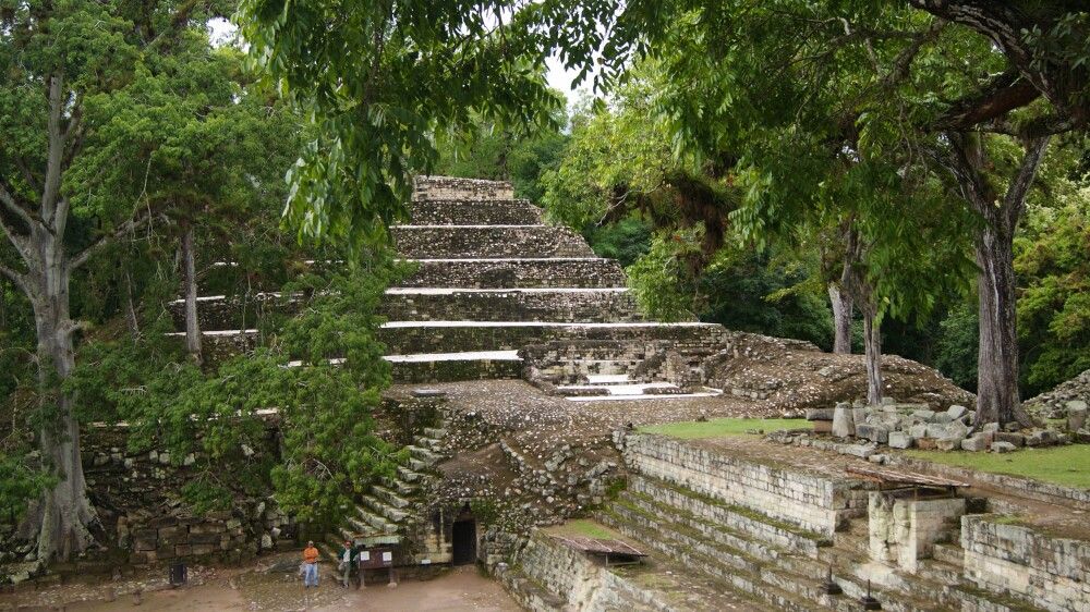 Berühmte Ruinen von Copan