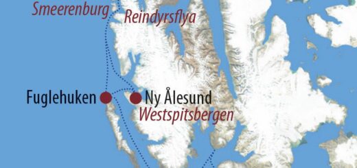 Karte Reise Spitzbergen Frühlingserwachen in Spitzbergen 2022